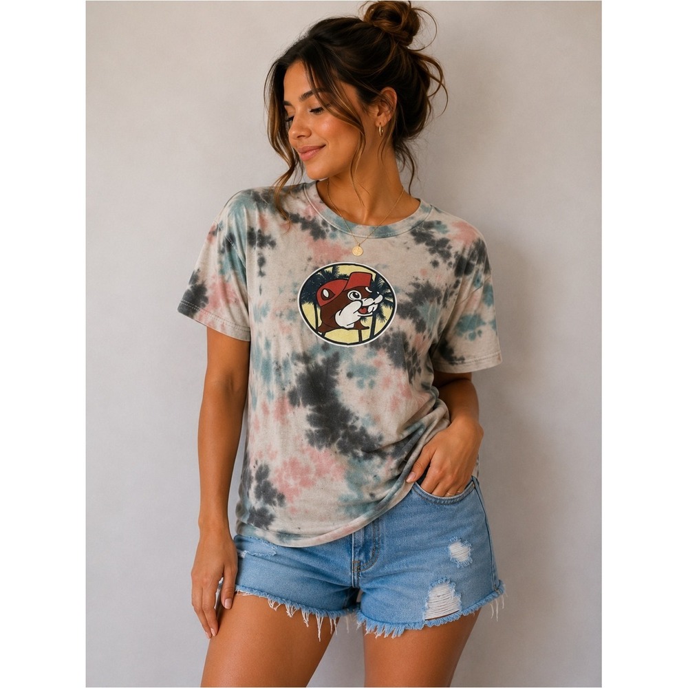 Buc-ee's Tie Dye‎ Graphic T-Shirt Souvenir Short Sleeve Medium